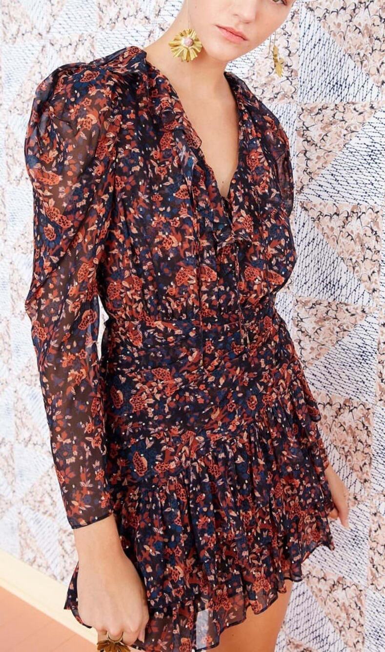 Ulla Johnson Cecily Mini Dress Cosmos Romantic Whimsical Fairycore Boho Size 4